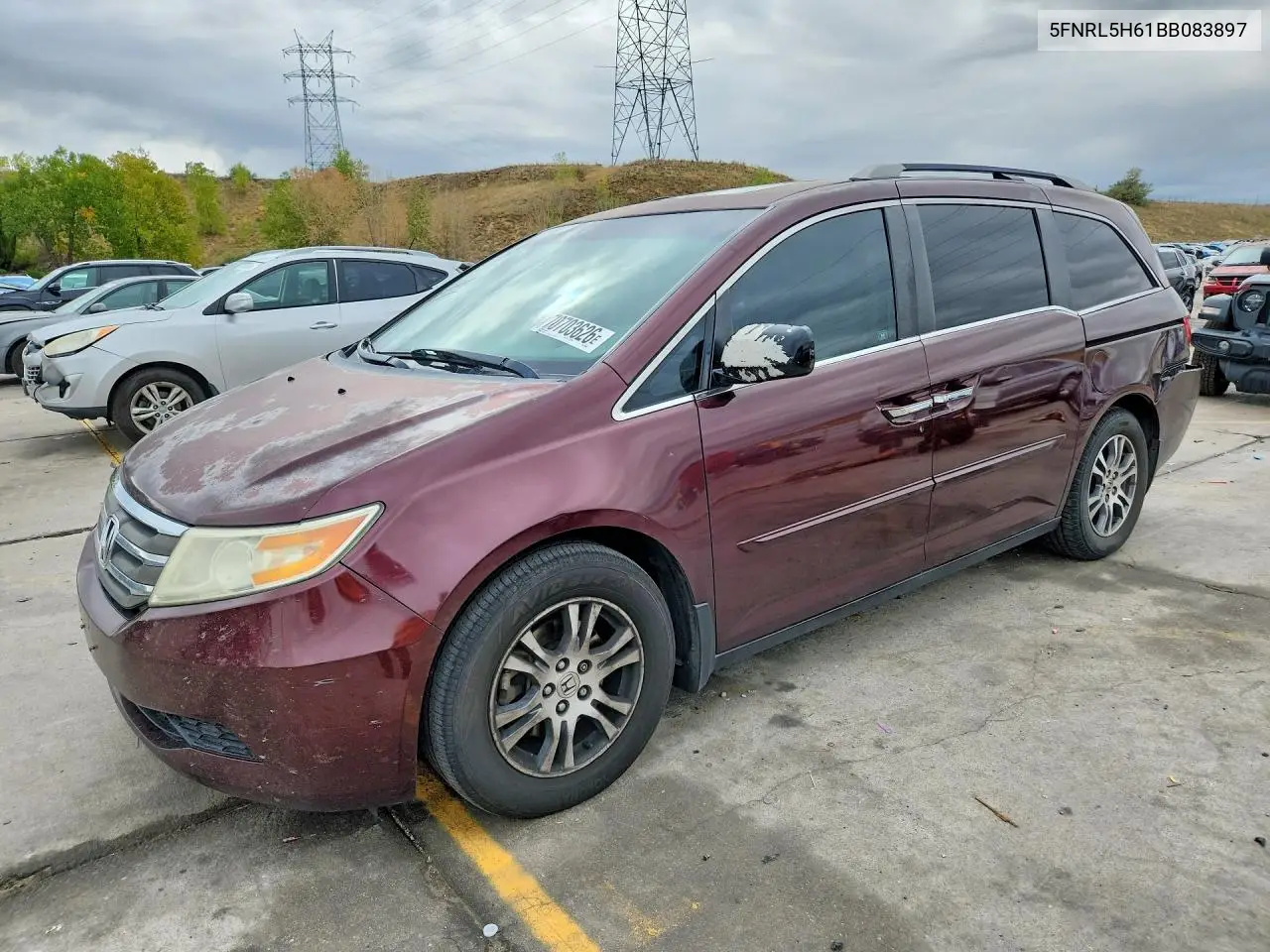HONDA ODYSSEY 2011, VIN 5FNRL5H61BB083897
