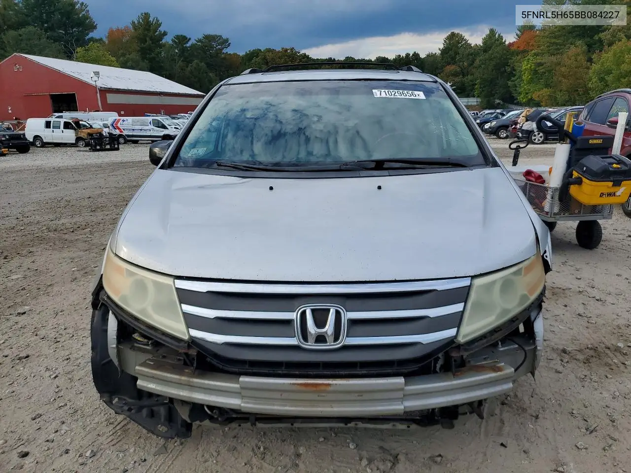 2011 HONDA ODYSSEY VIN 5FNRL5H65BB084227 — фото 5