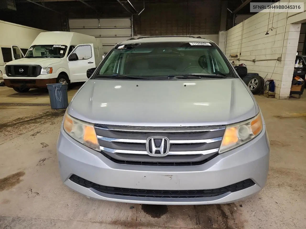 2011 HONDA ODYSSEY VIN 5FNRL5H49BB045316 — фото 5
