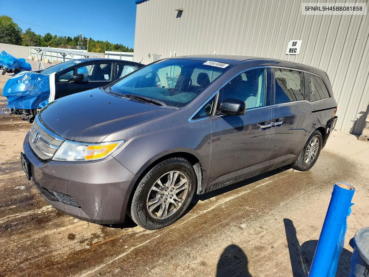 HONDA ODYSSEY 2011, VIN 5FNRL5H45BB081858