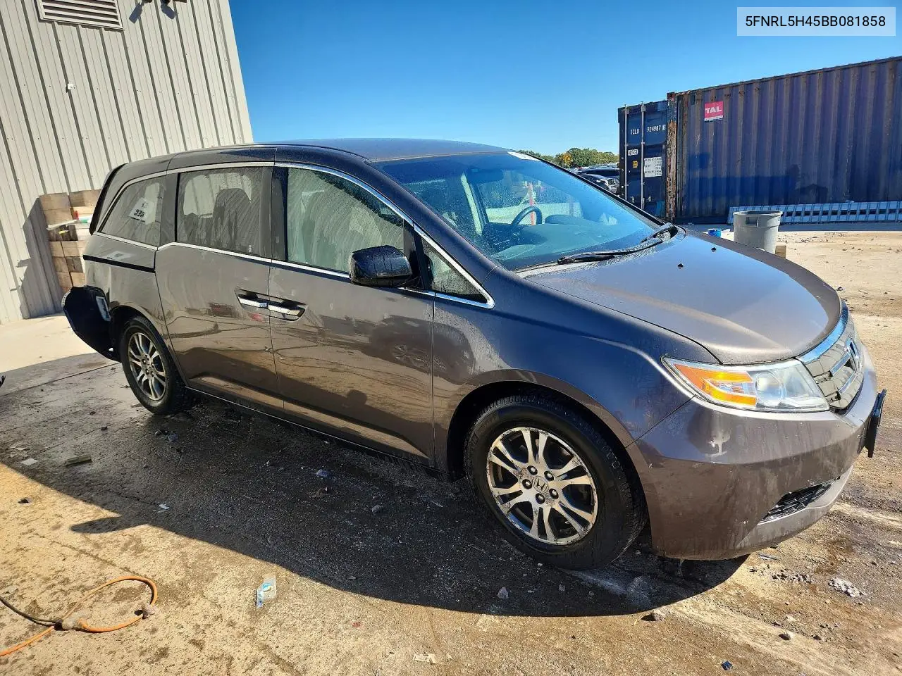 2011 HONDA ODYSSEY VIN 5FNRL5H45BB081858 — фото 4