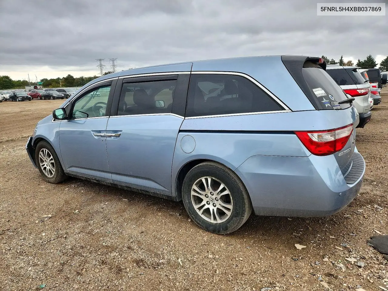 2011 HONDA ODYSSEY VIN 5FNRL5H4XBB037869 — фото 2