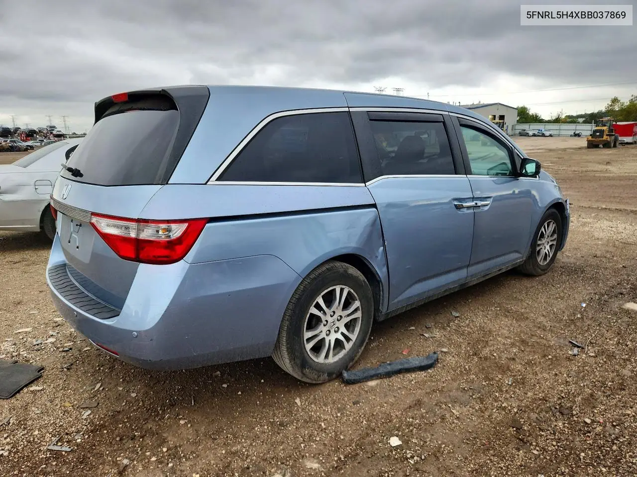2011 HONDA ODYSSEY VIN 5FNRL5H4XBB037869 — фото 3