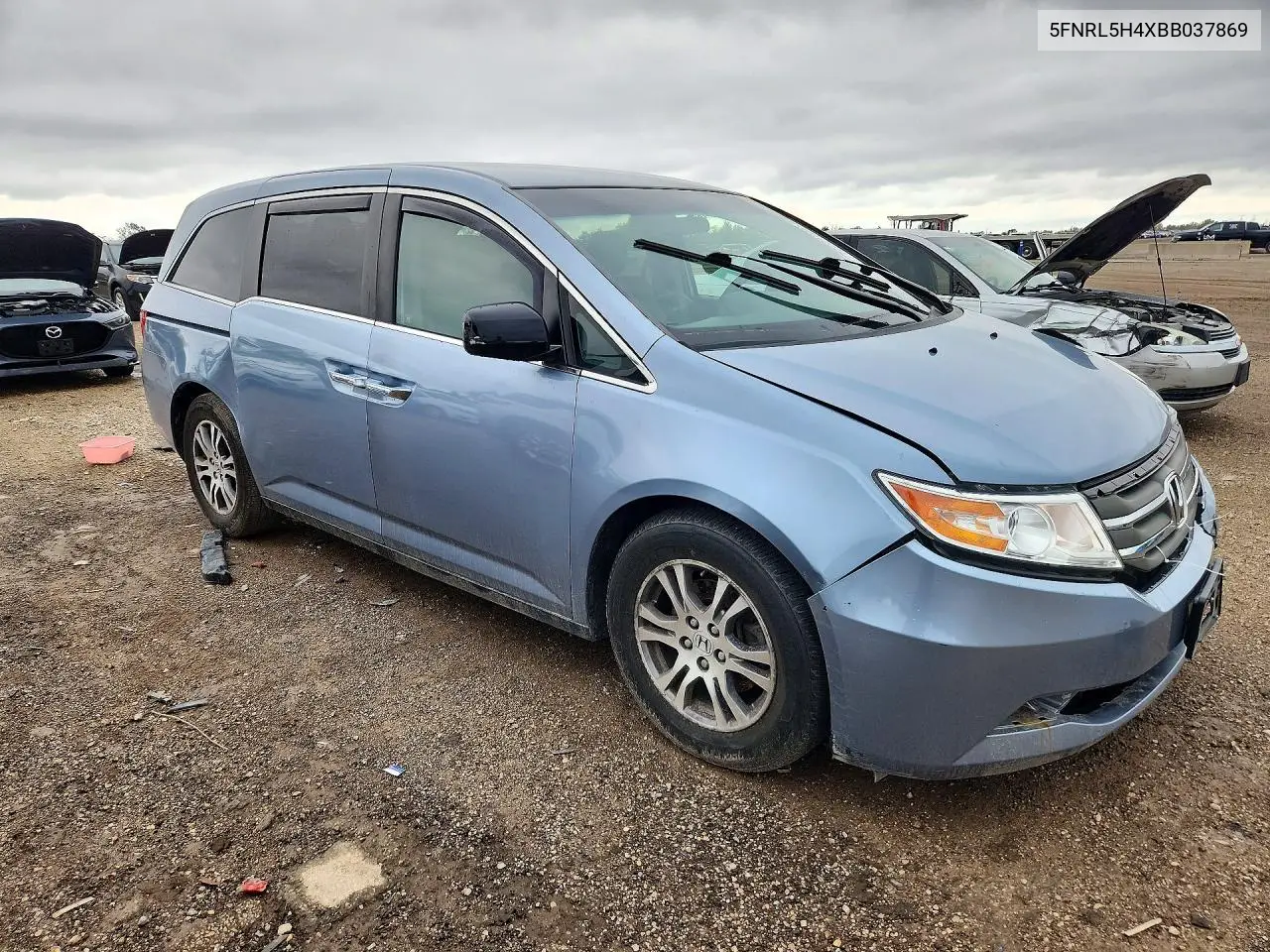 2011 HONDA ODYSSEY VIN 5FNRL5H4XBB037869 — фото 4