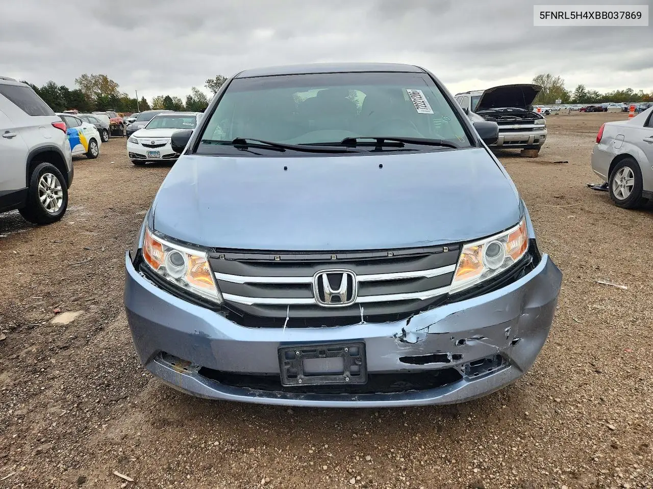 2011 HONDA ODYSSEY VIN 5FNRL5H4XBB037869 — фото 5