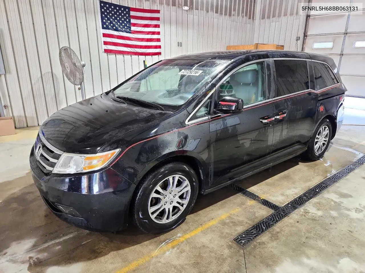 HONDA ODYSSEY 2011, VIN 5FNRL5H68BB063131