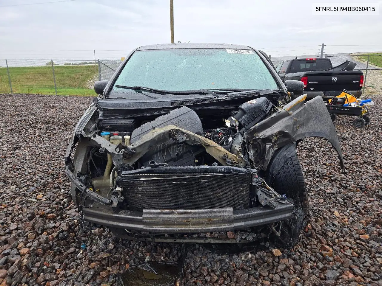 2011 HONDA ODYSSEY VIN 5FNRL5H94BB060415 — фото 5