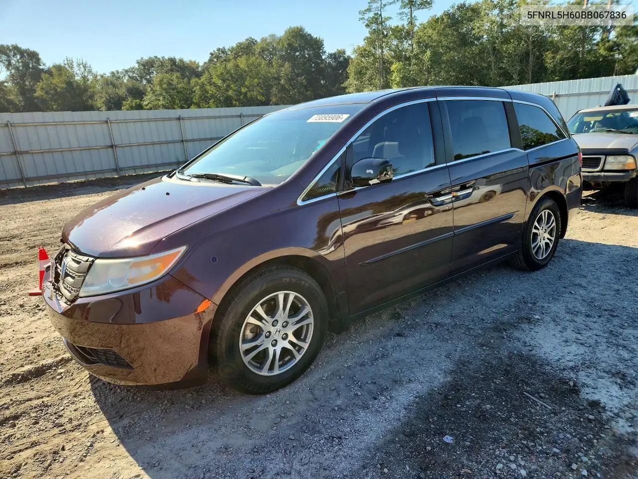 HONDA ODYSSEY 2011, VIN 5FNRL5H60BB067836