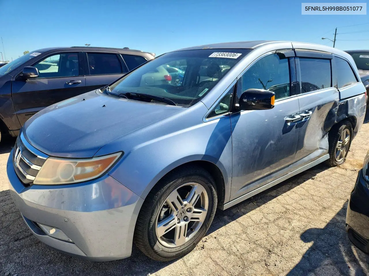 HONDA ODYSSEY 2011, VIN 5FNRL5H99BB051077
