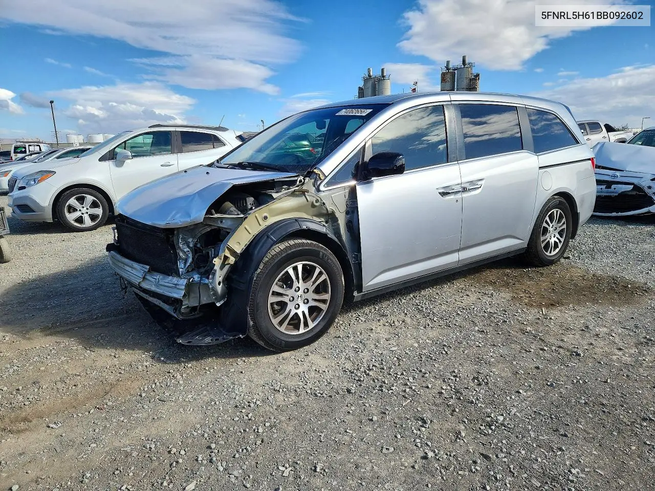 HONDA ODYSSEY 2011, VIN 5FNRL5H61BB092602
