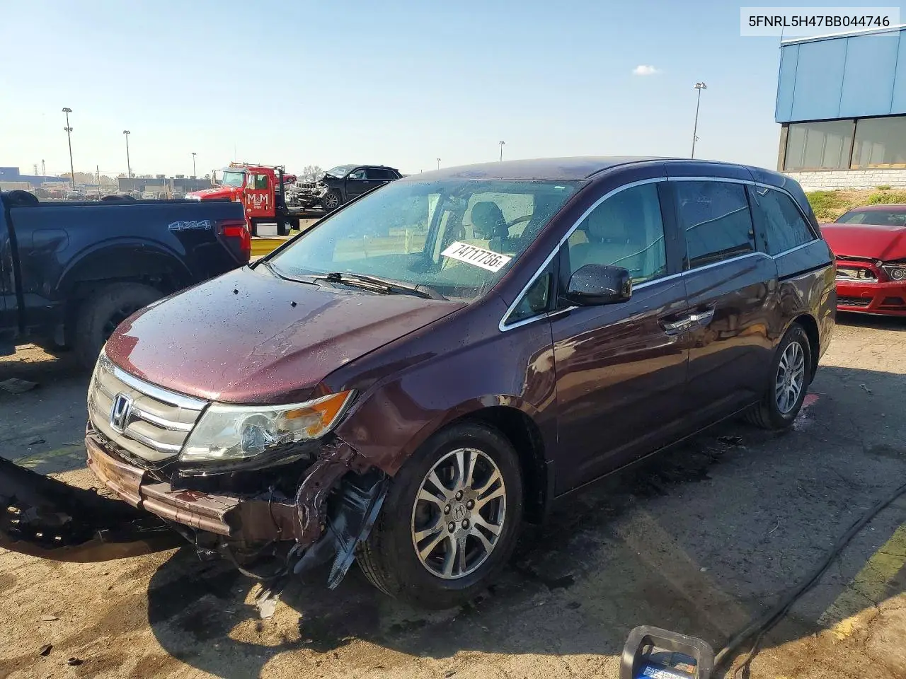 HONDA ODYSSEY 2011, VIN 5FNRL5H47BB044746