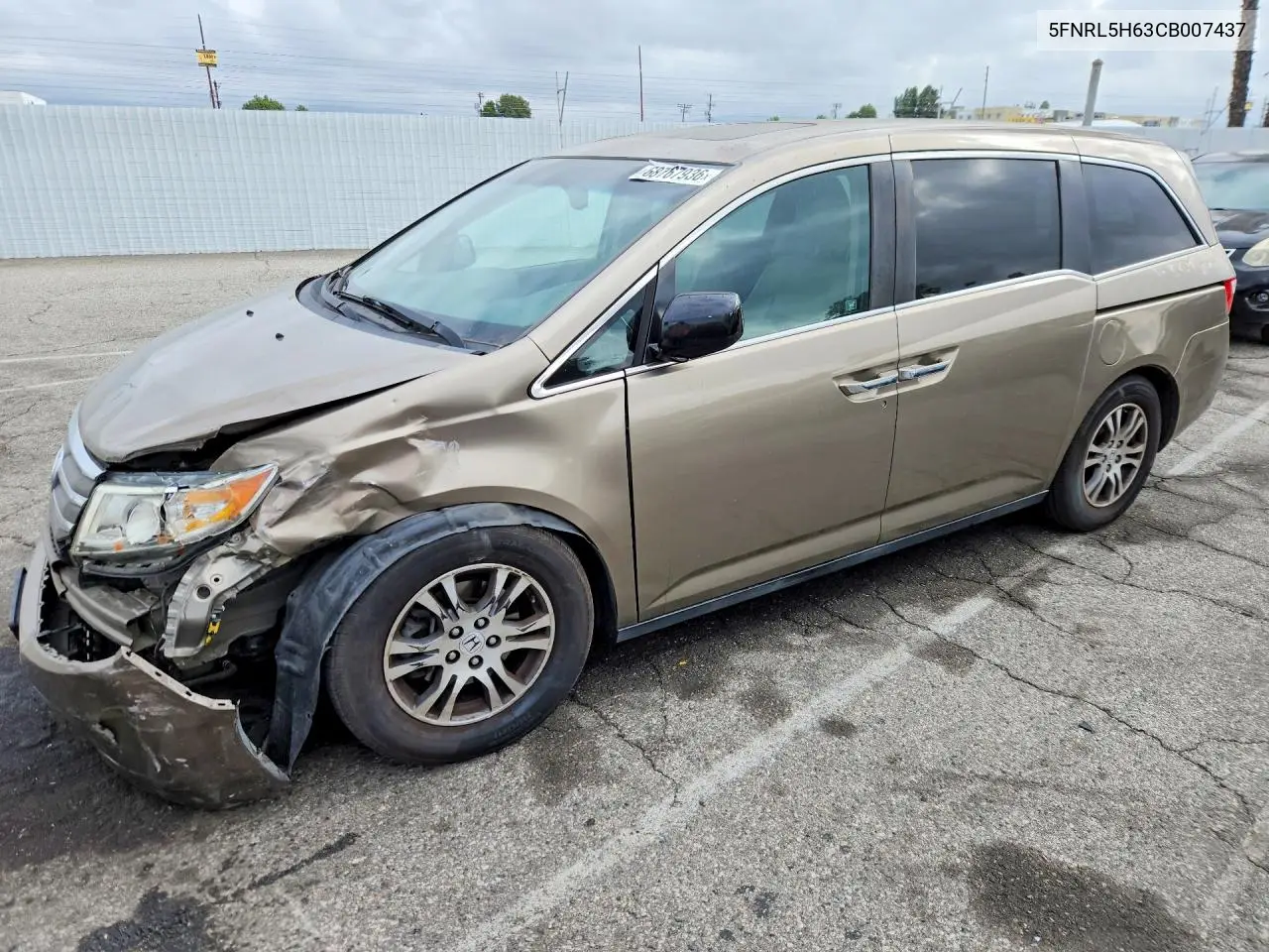 HONDA ODYSSEY 2012, VIN 5FNRL5H63CB007437