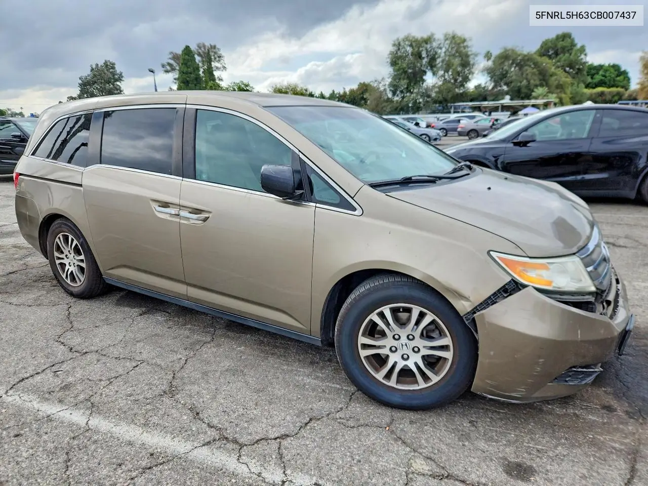 2012 HONDA ODYSSEY VIN 5FNRL5H63CB007437 — фото 4