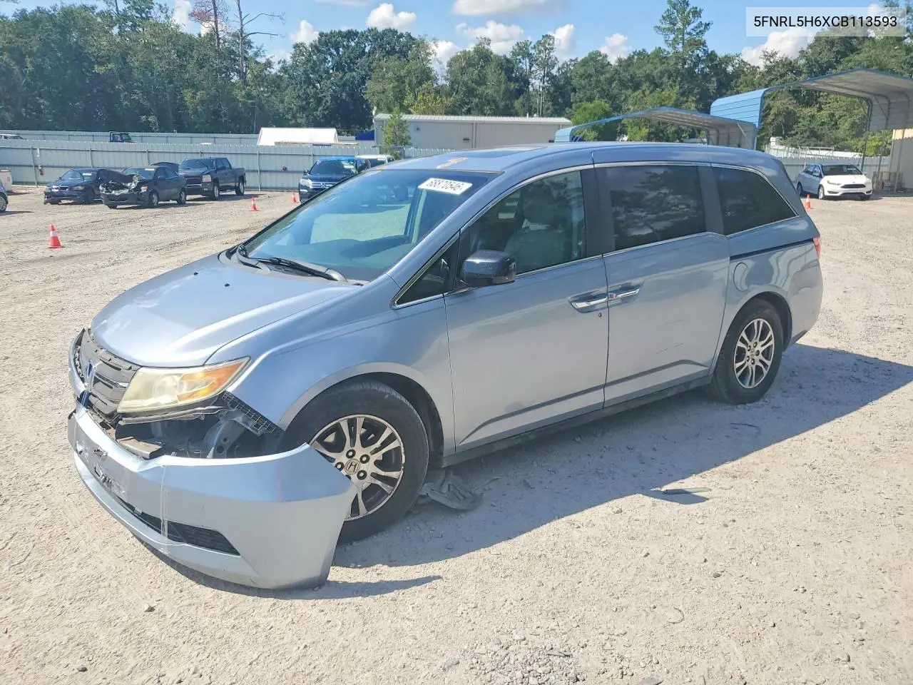 HONDA ODYSSEY 2012, VIN 5FNRL5H6XCB113593