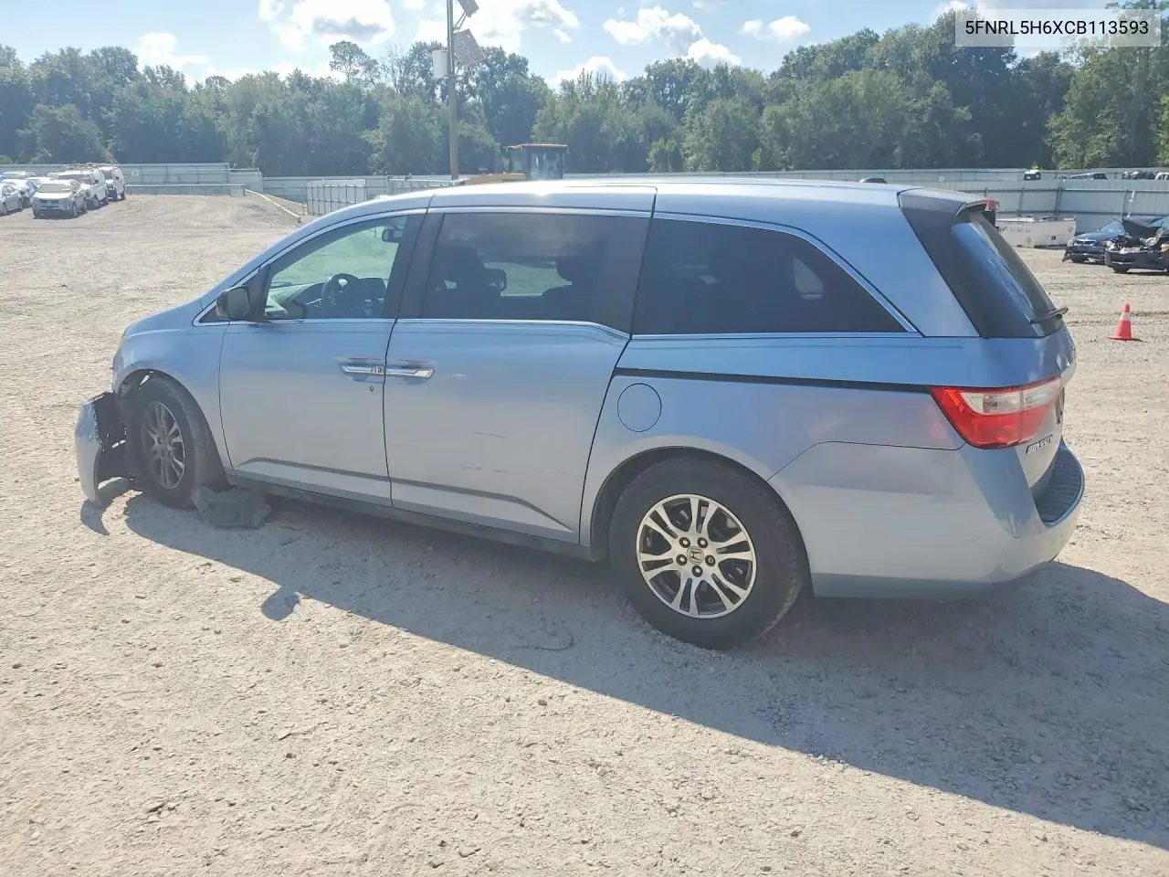 2012 HONDA ODYSSEY VIN 5FNRL5H6XCB113593 — фото 2