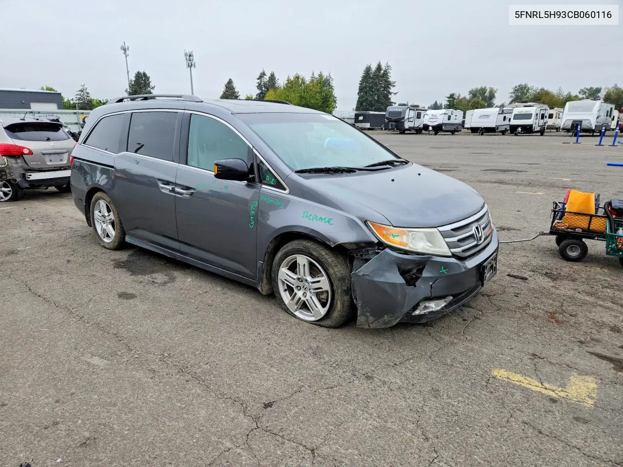 2012 HONDA ODYSSEY VIN 5FNRL5H93CB060116 — фото 4