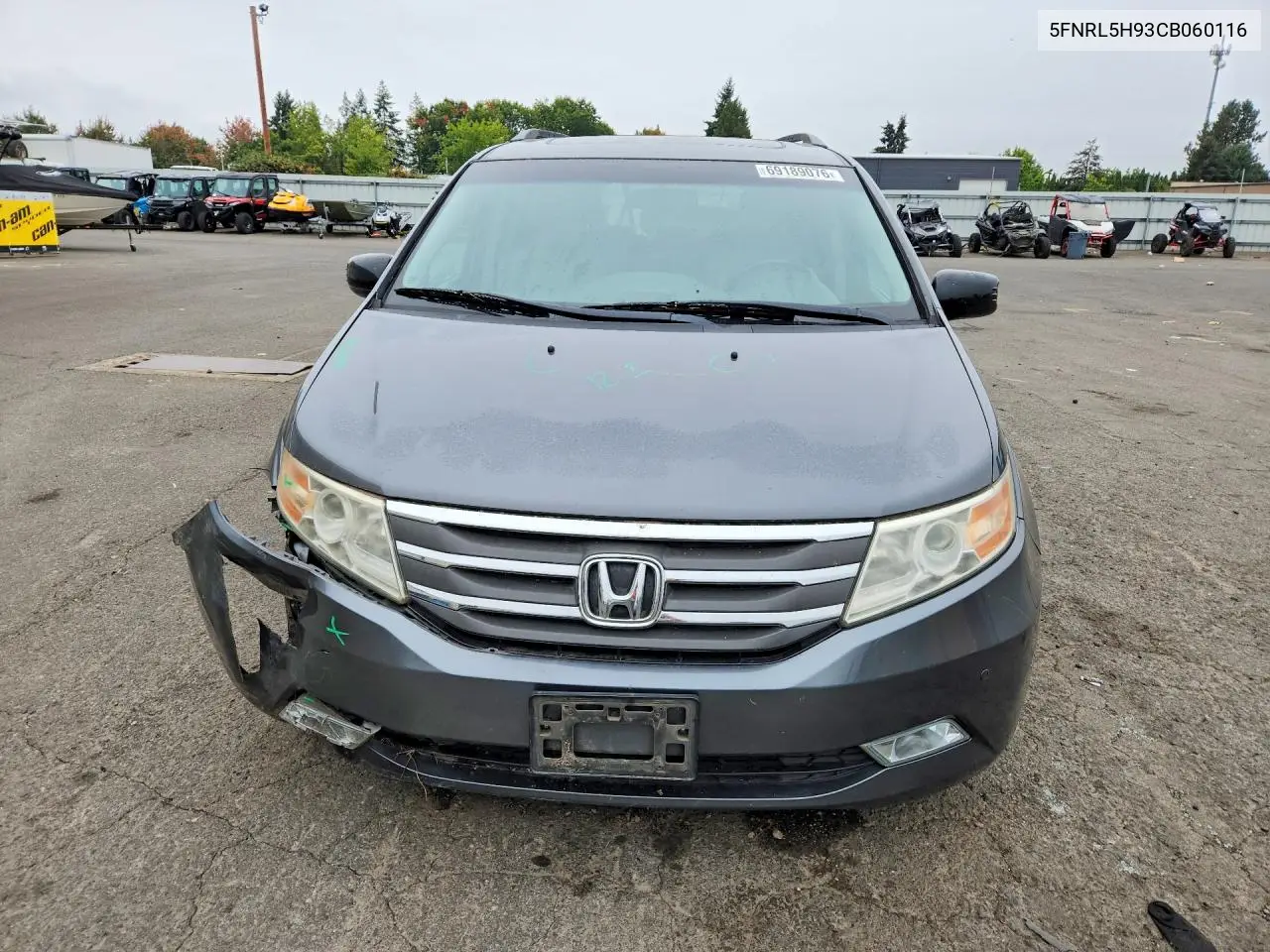 2012 HONDA ODYSSEY VIN 5FNRL5H93CB060116 — фото 5
