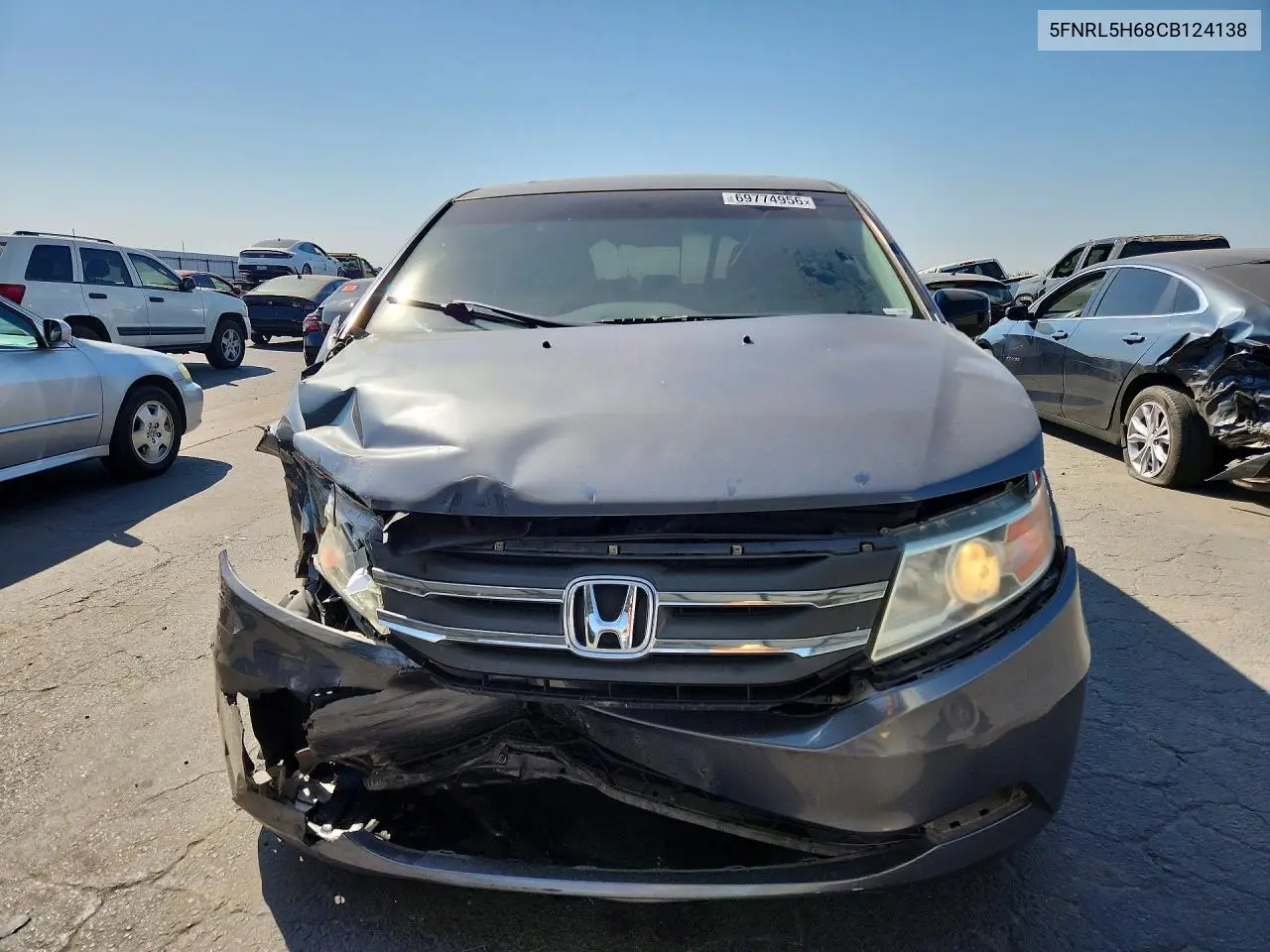 2012 HONDA ODYSSEY VIN 5FNRL5H68CB124138 — фото 5