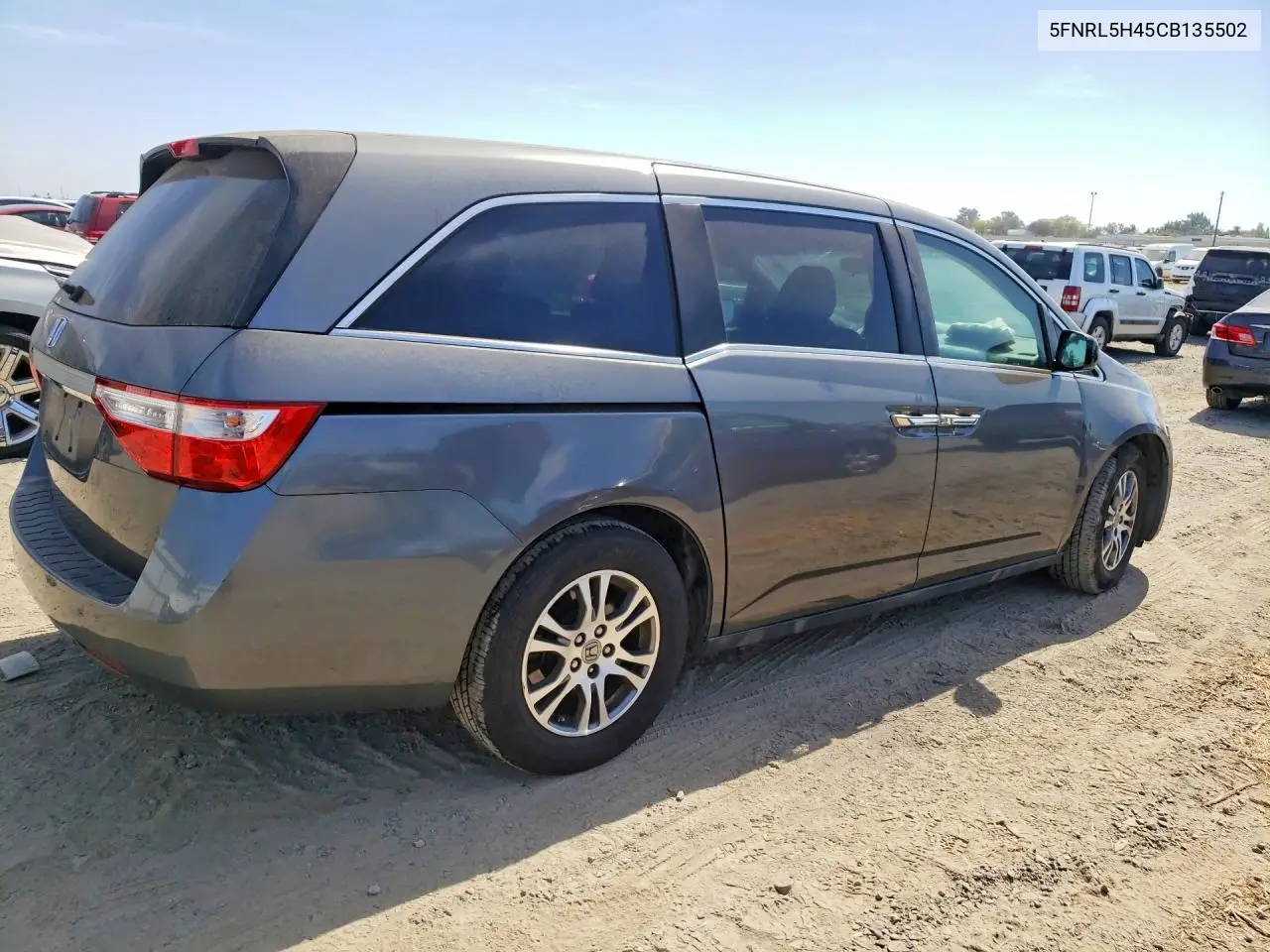 2012 HONDA ODYSSEY VIN 5FNRL5H45CB135502 — фото 3