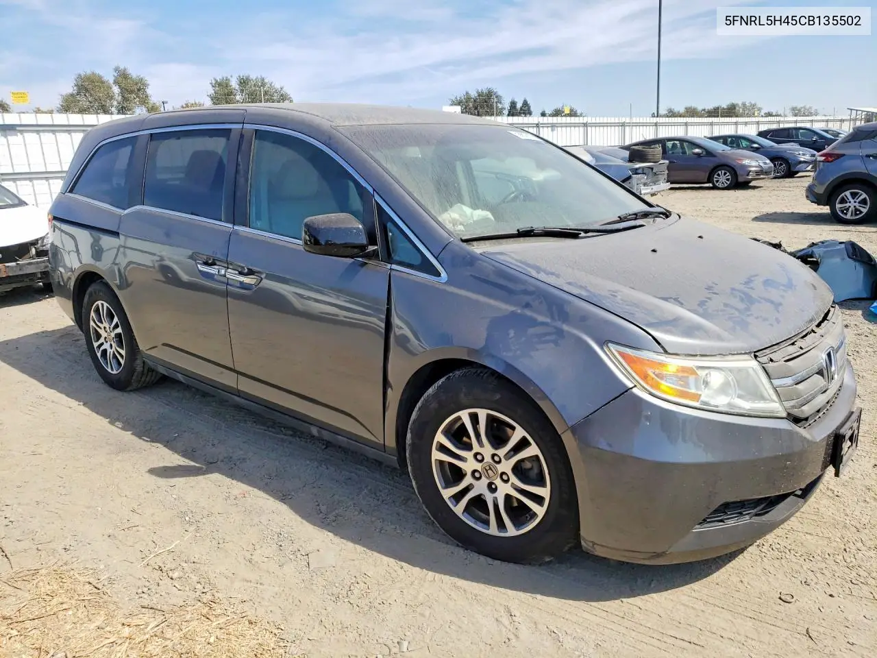 2012 HONDA ODYSSEY VIN 5FNRL5H45CB135502 — фото 4