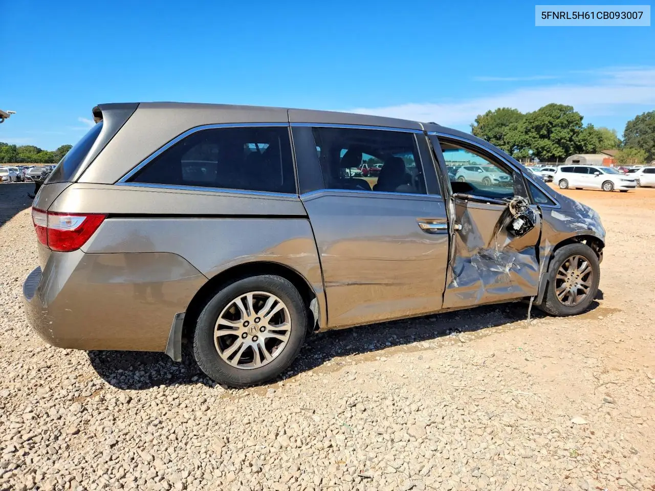 2012 HONDA ODYSSEY VIN 5FNRL5H61CB093007 — фото 3