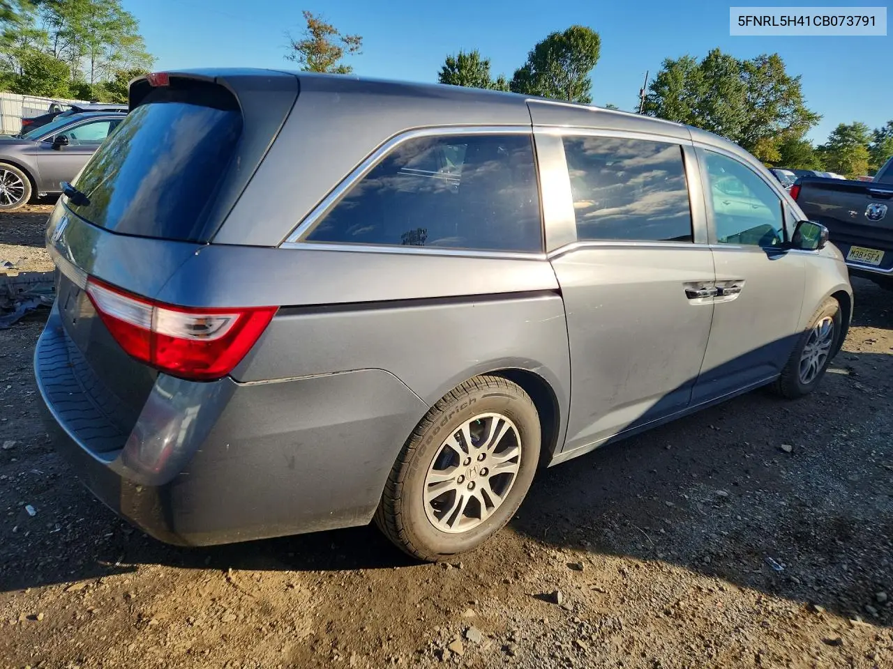 2012 HONDA ODYSSEY VIN 5FNRL5H41CB073791 — фото 3
