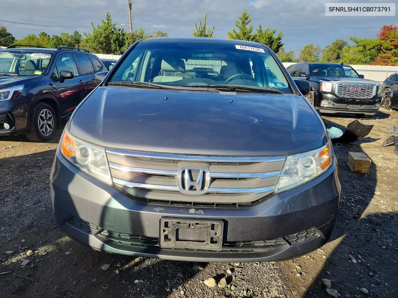 2012 HONDA ODYSSEY VIN 5FNRL5H41CB073791 — фото 5