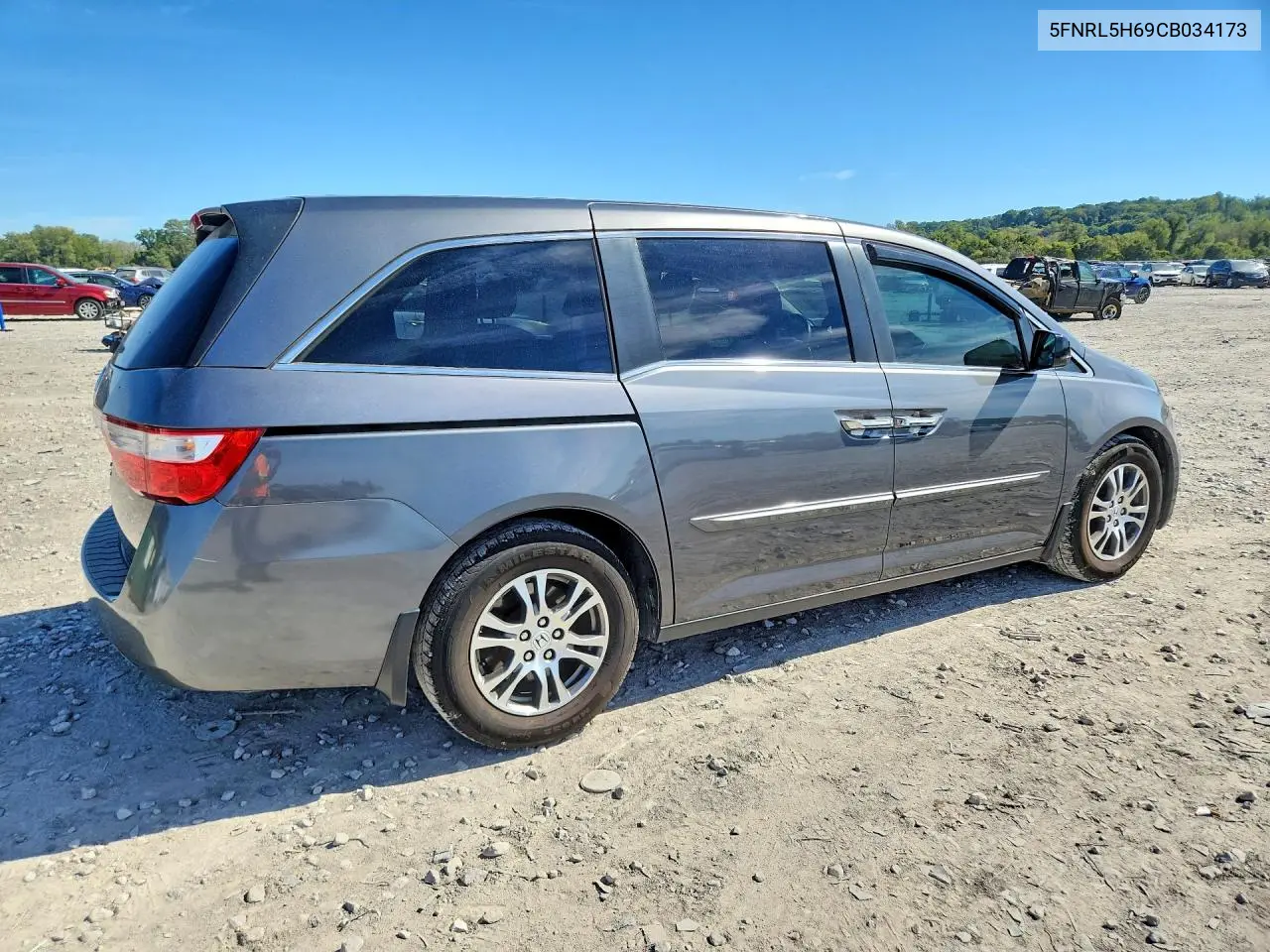 2012 HONDA ODYSSEY VIN 5FNRL5H69CB034173 — фото 3