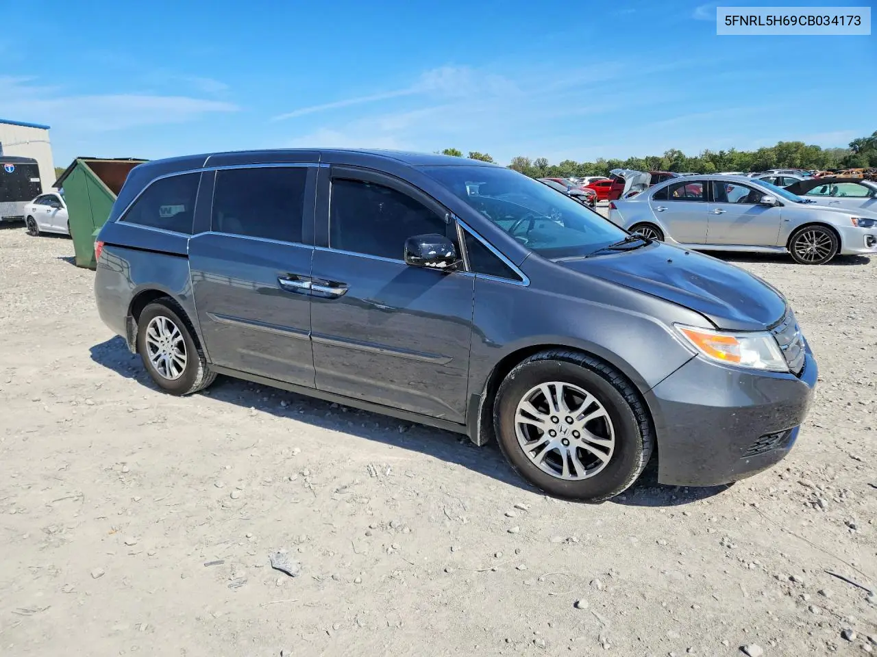 2012 HONDA ODYSSEY VIN 5FNRL5H69CB034173 — фото 4