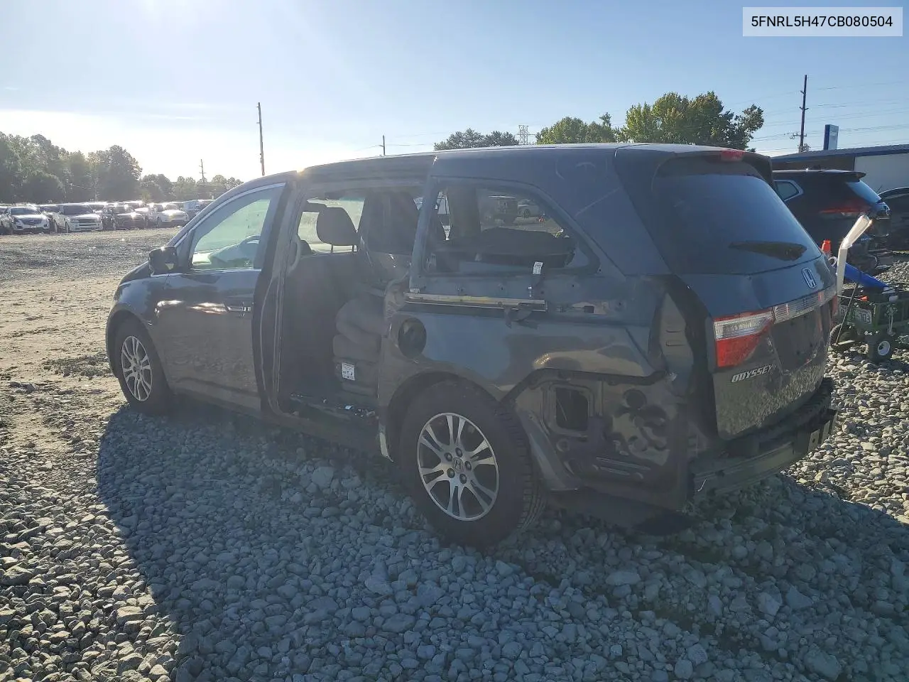 2012 HONDA ODYSSEY VIN 5FNRL5H47CB080504 — фото 2