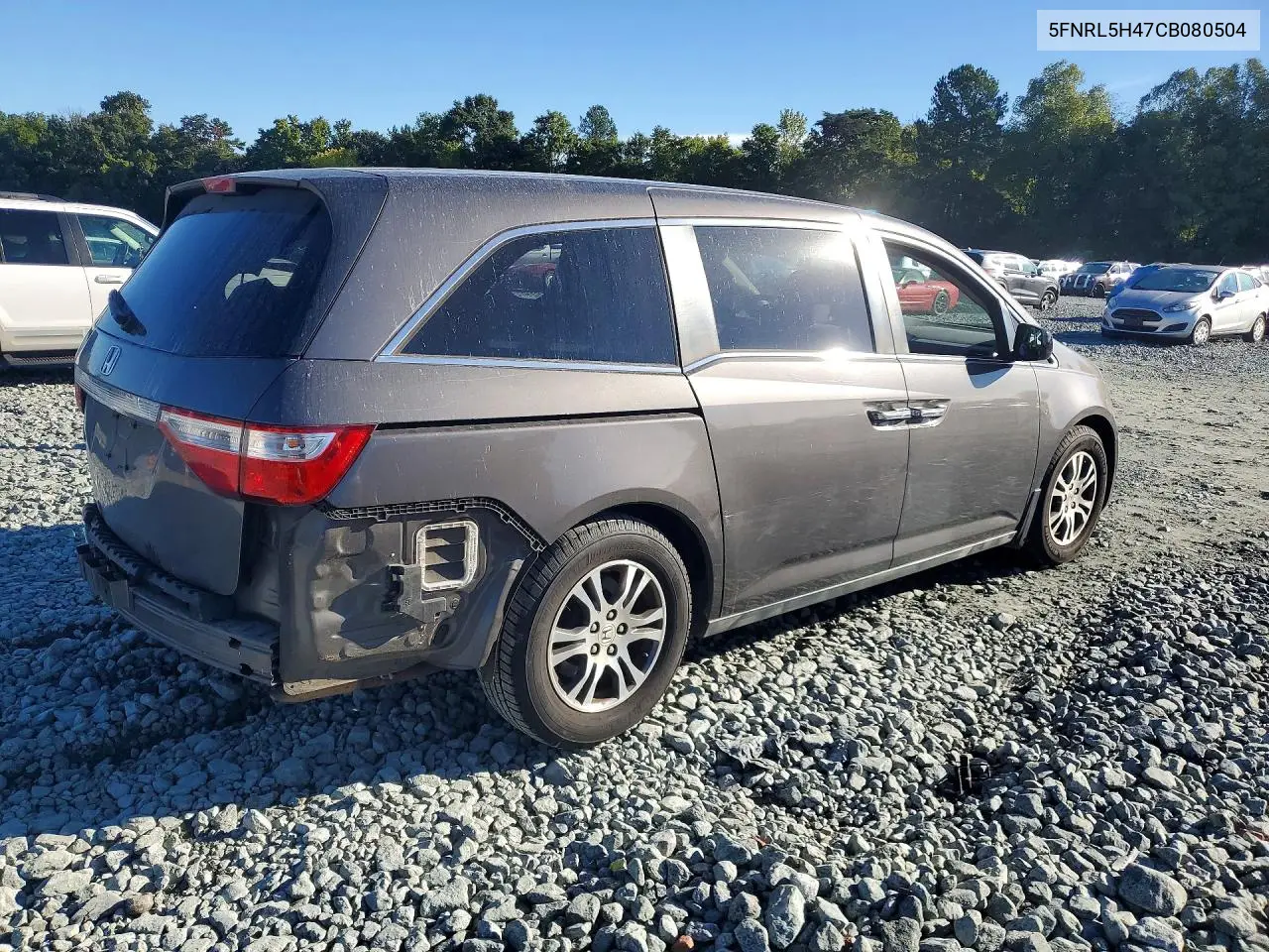 2012 HONDA ODYSSEY VIN 5FNRL5H47CB080504 — фото 3