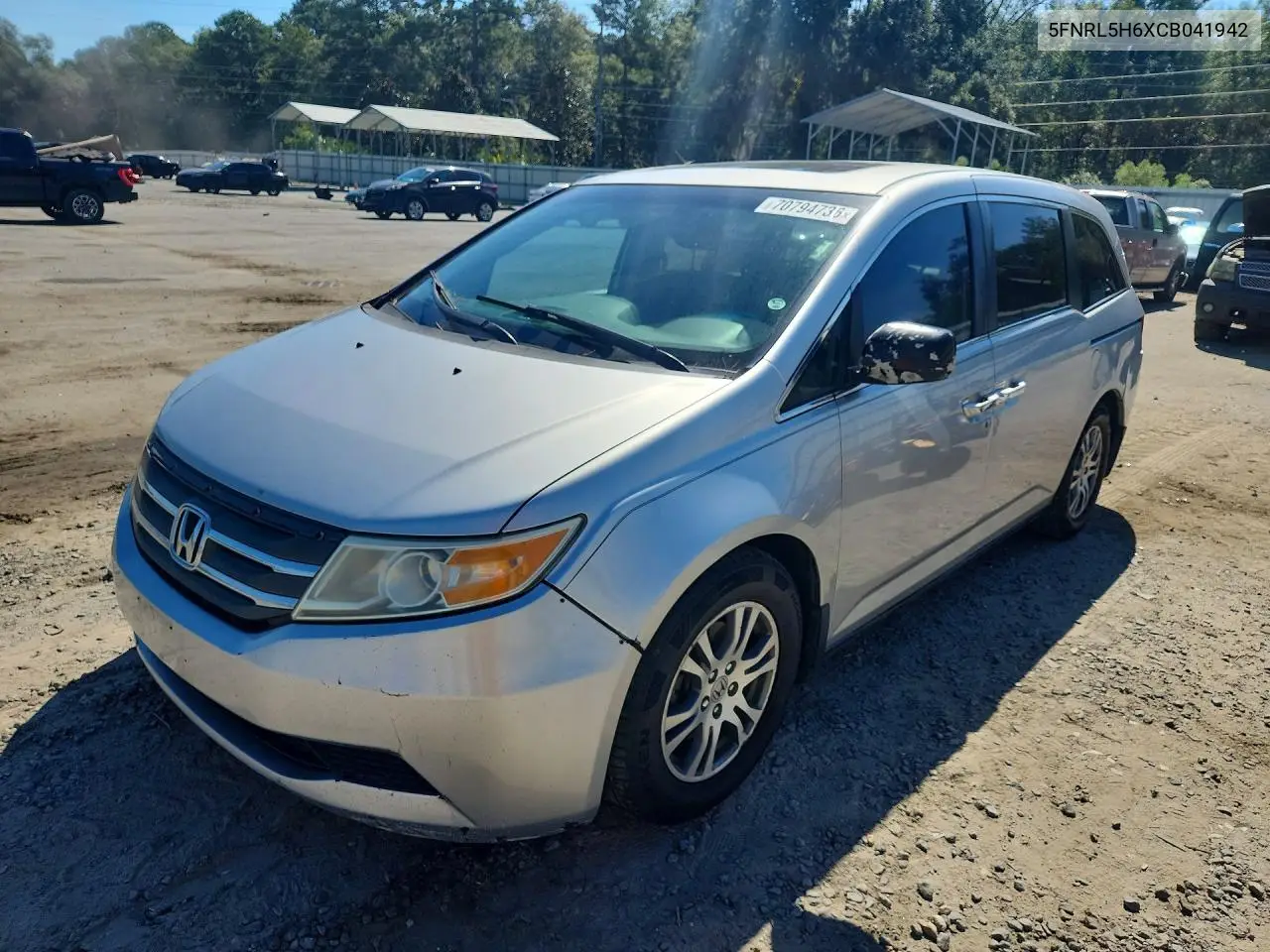 HONDA ODYSSEY 2012, VIN 5FNRL5H6XCB041942