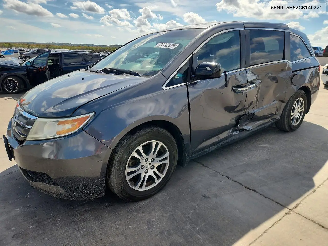 HONDA ODYSSEY 2012, VIN 5FNRL5H62CB140271