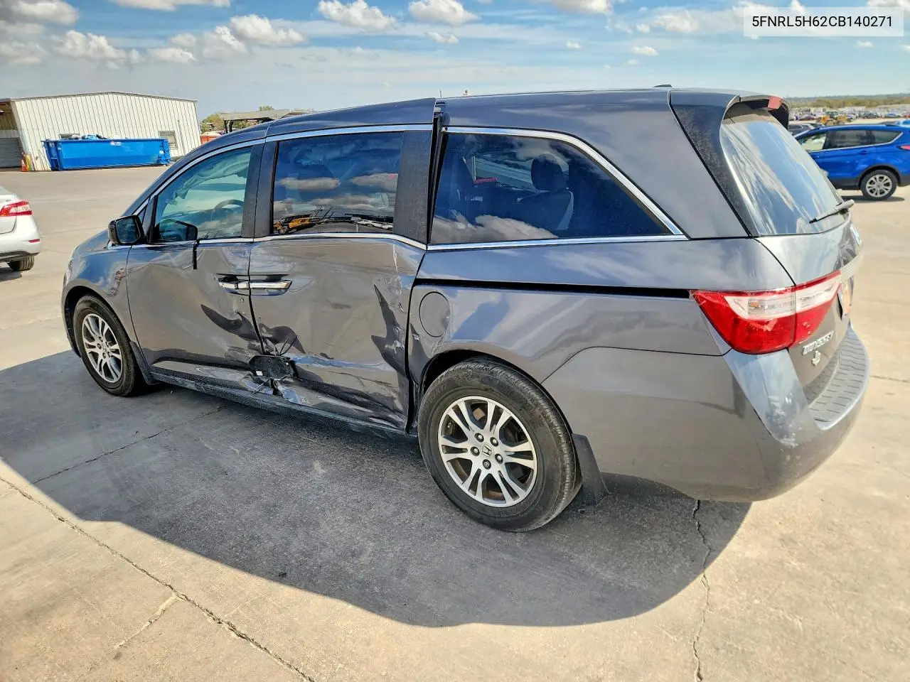 2012 HONDA ODYSSEY VIN 5FNRL5H62CB140271 — фото 2