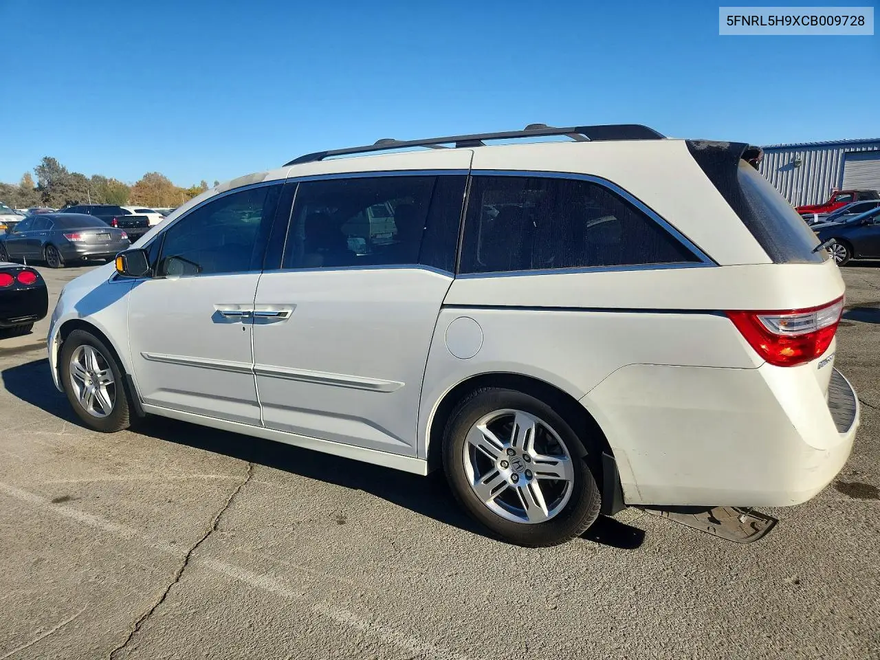 2012 HONDA ODYSSEY VIN 5FNRL5H9XCB009728 — фото 2