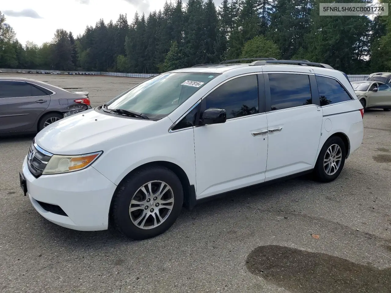 HONDA ODYSSEY 2012, VIN 5FNRL5H62CB001774
