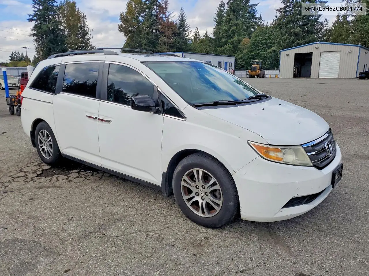 2012 HONDA ODYSSEY VIN 5FNRL5H62CB001774 — фото 4