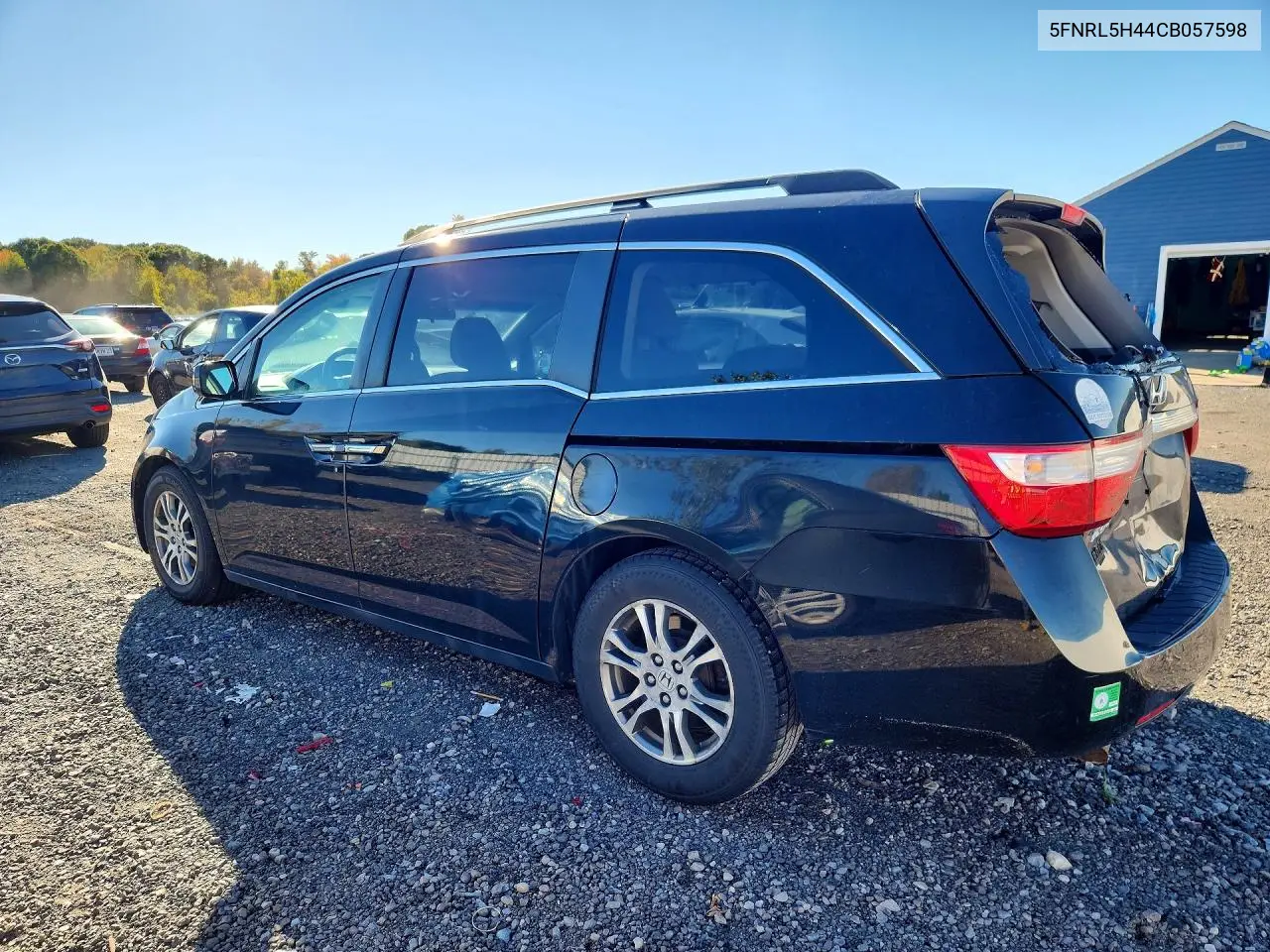 2012 HONDA ODYSSEY VIN 5FNRL5H44CB057598 — фото 2