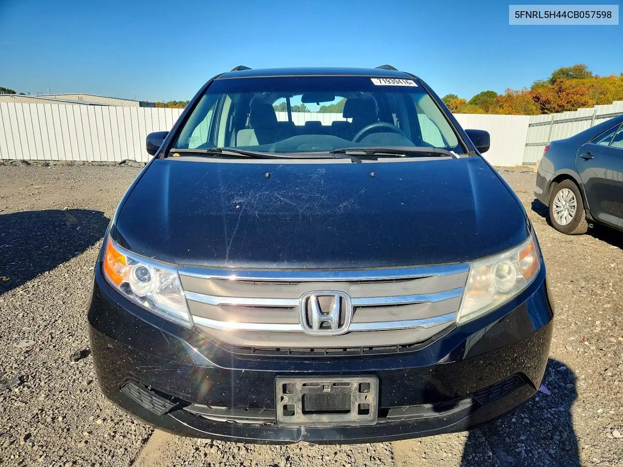 2012 HONDA ODYSSEY VIN 5FNRL5H44CB057598 — фото 5