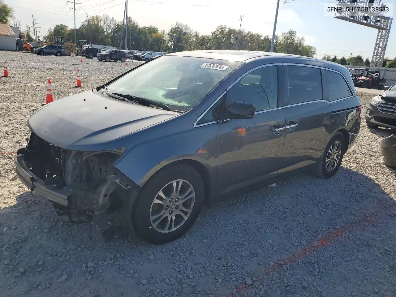 HONDA ODYSSEY 2012, VIN 5FNRL5H67CB138533