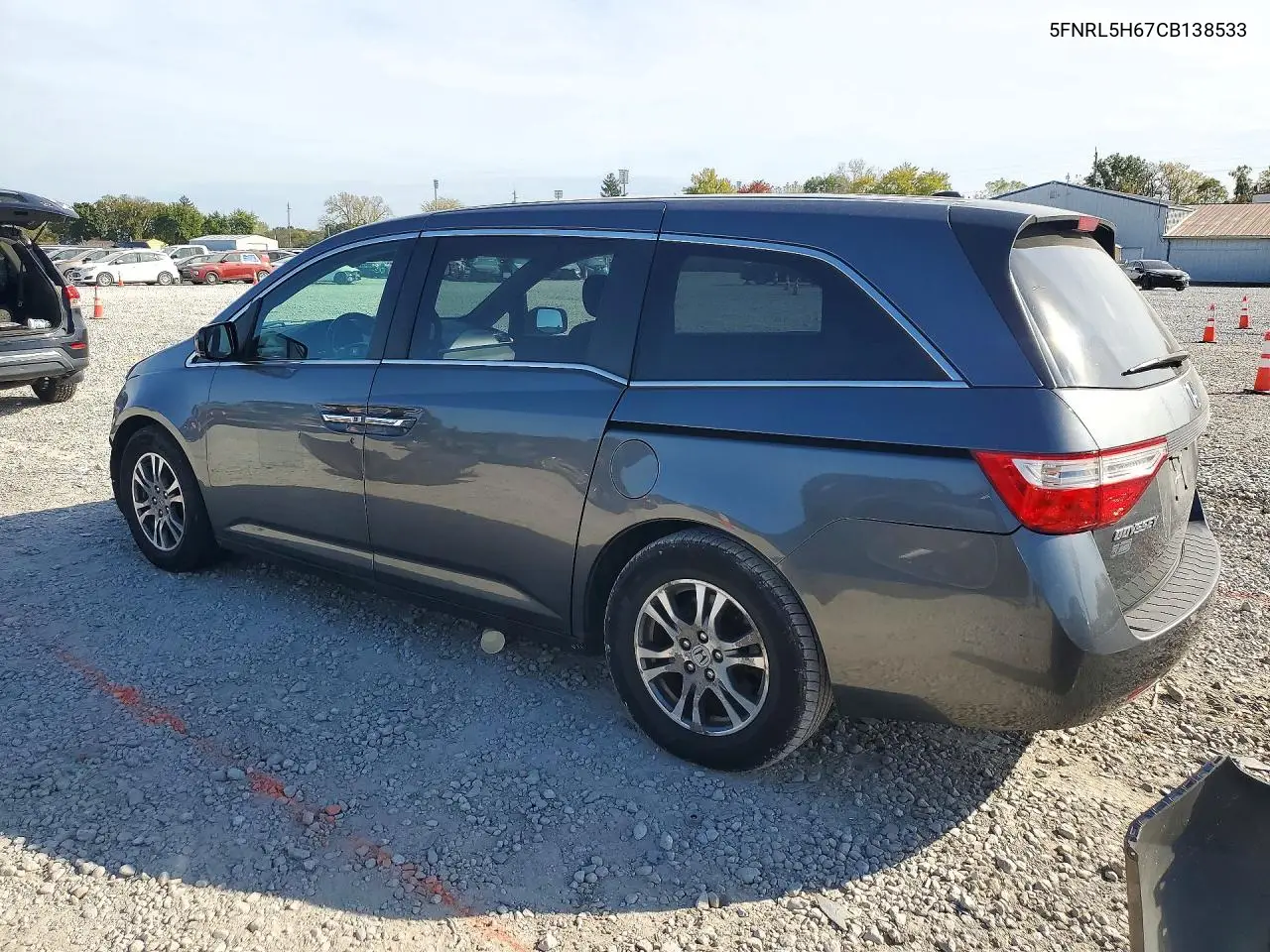 2012 HONDA ODYSSEY VIN 5FNRL5H67CB138533 — фото 2