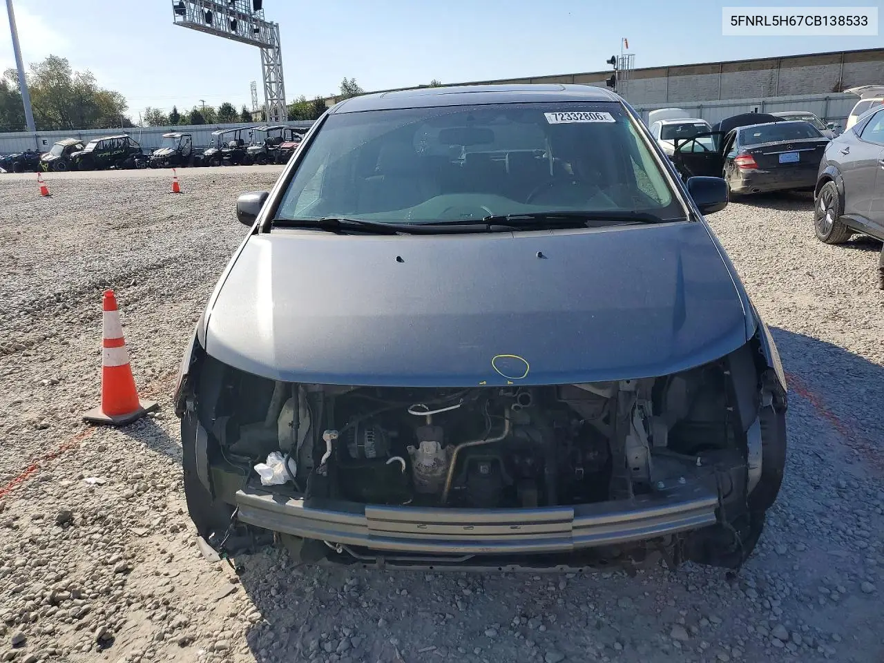 2012 HONDA ODYSSEY VIN 5FNRL5H67CB138533 — фото 5