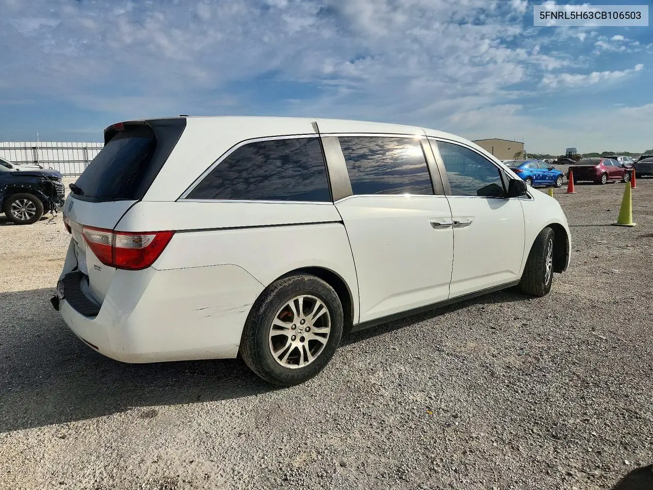 2012 HONDA ODYSSEY VIN 5FNRL5H63CB106503 — фото 3