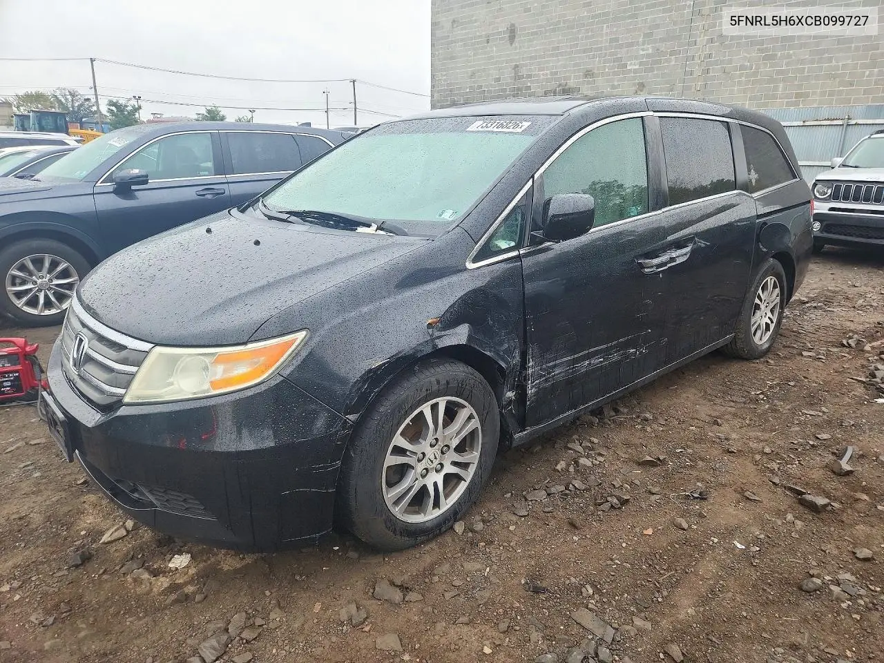 HONDA ODYSSEY 2012, VIN 5FNRL5H6XCB099727