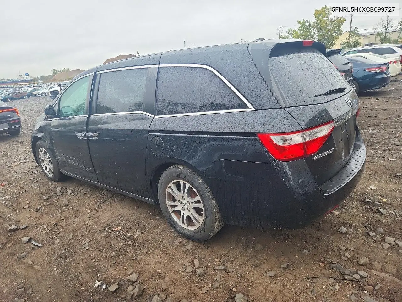 2012 HONDA ODYSSEY VIN 5FNRL5H6XCB099727 — фото 2