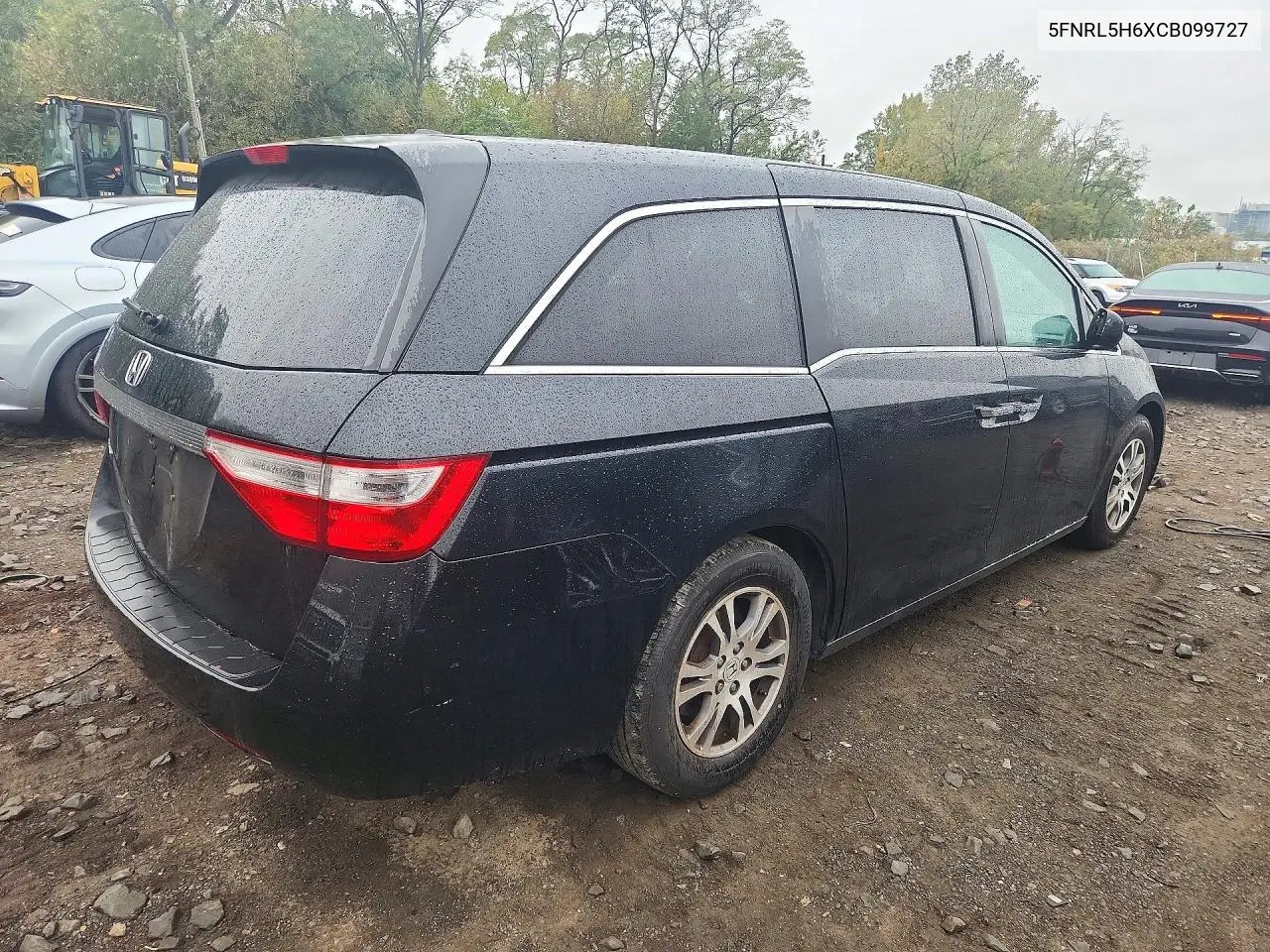 2012 HONDA ODYSSEY VIN 5FNRL5H6XCB099727 — фото 3
