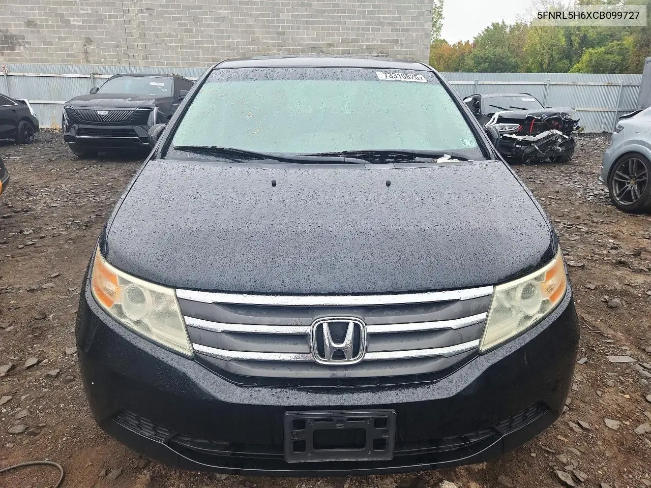 2012 HONDA ODYSSEY VIN 5FNRL5H6XCB099727 — фото 5