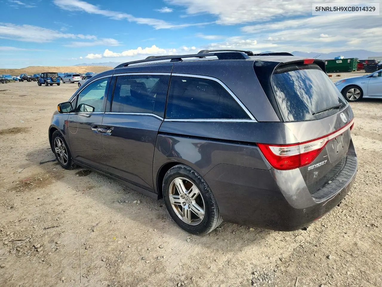 2012 HONDA ODYSSEY VIN 5FNRL5H9XCB014329 — фото 2