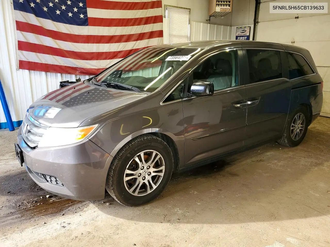 HONDA ODYSSEY 2012, VIN 5FNRL5H65CB139633