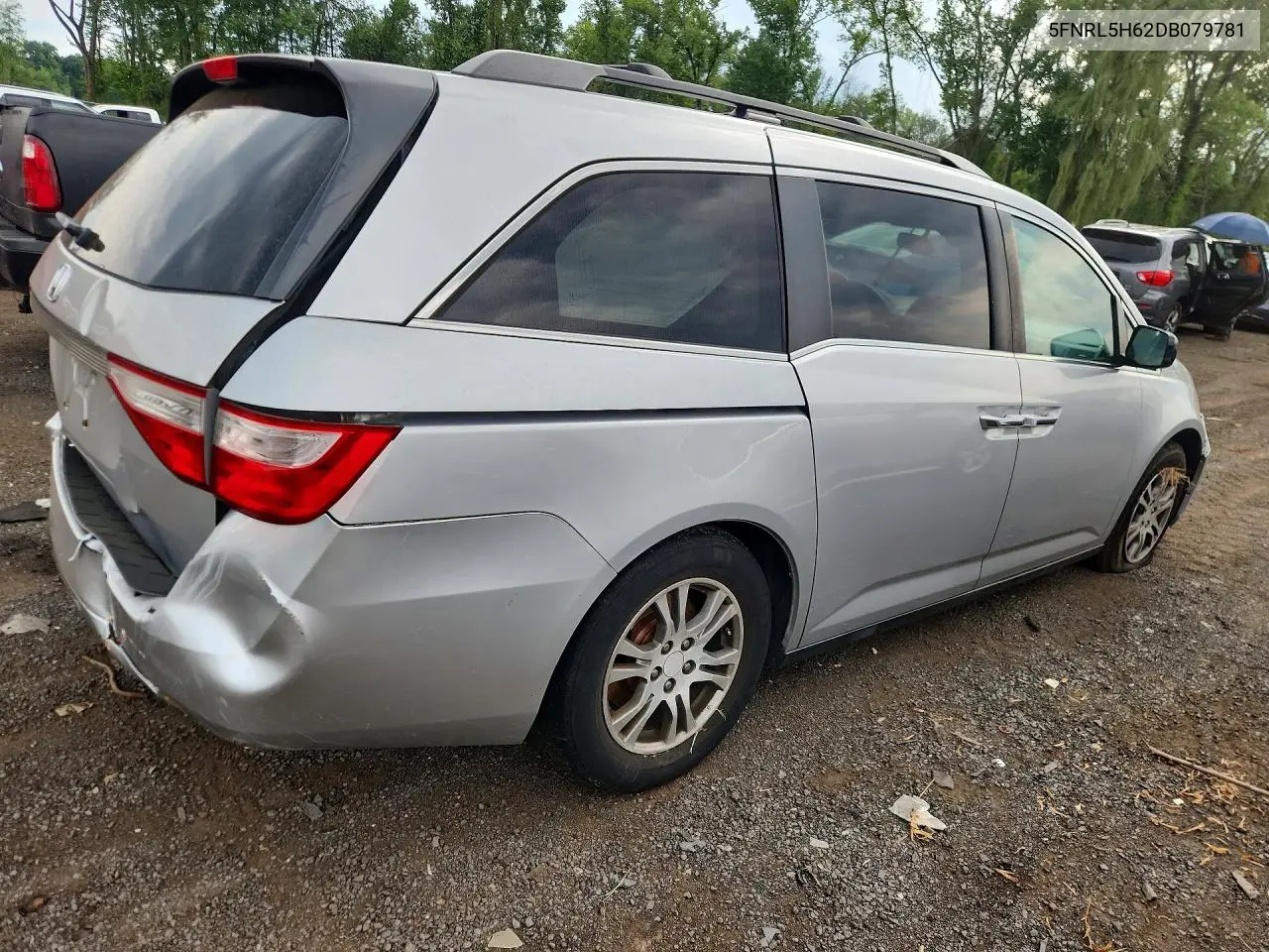 2013 HONDA ODYSSEY VIN 5FNRL5H62DB079781 — фото 3